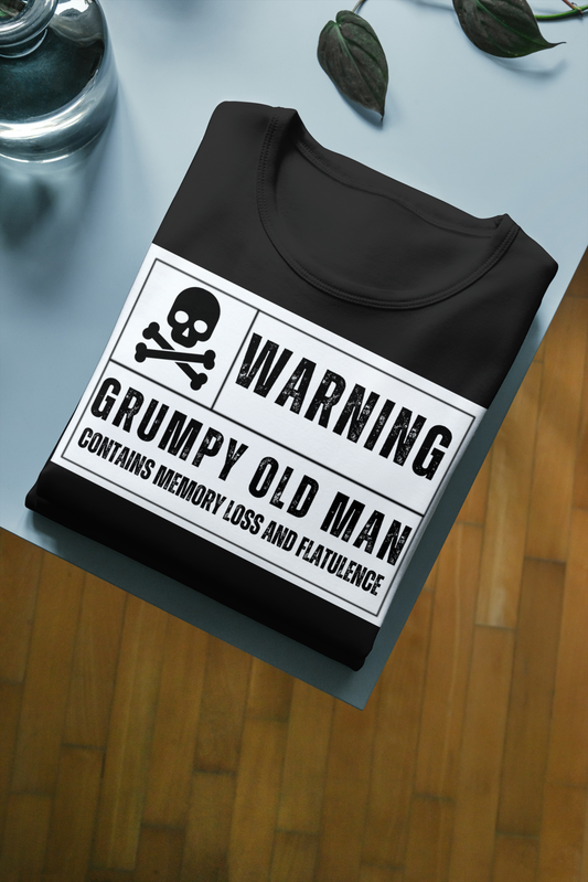 Warning: Grumpy Old Man T-shirt