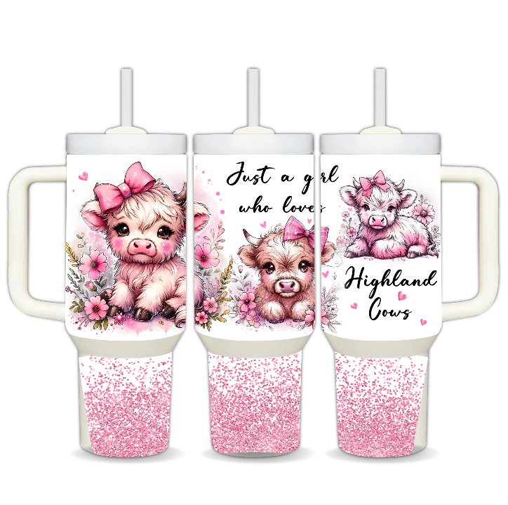 Girl who loves cows 40oz Tumbler